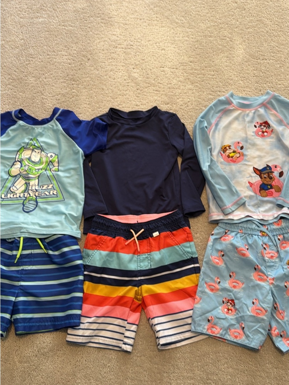 4T Boys Bathing Suits and Rash Guards
